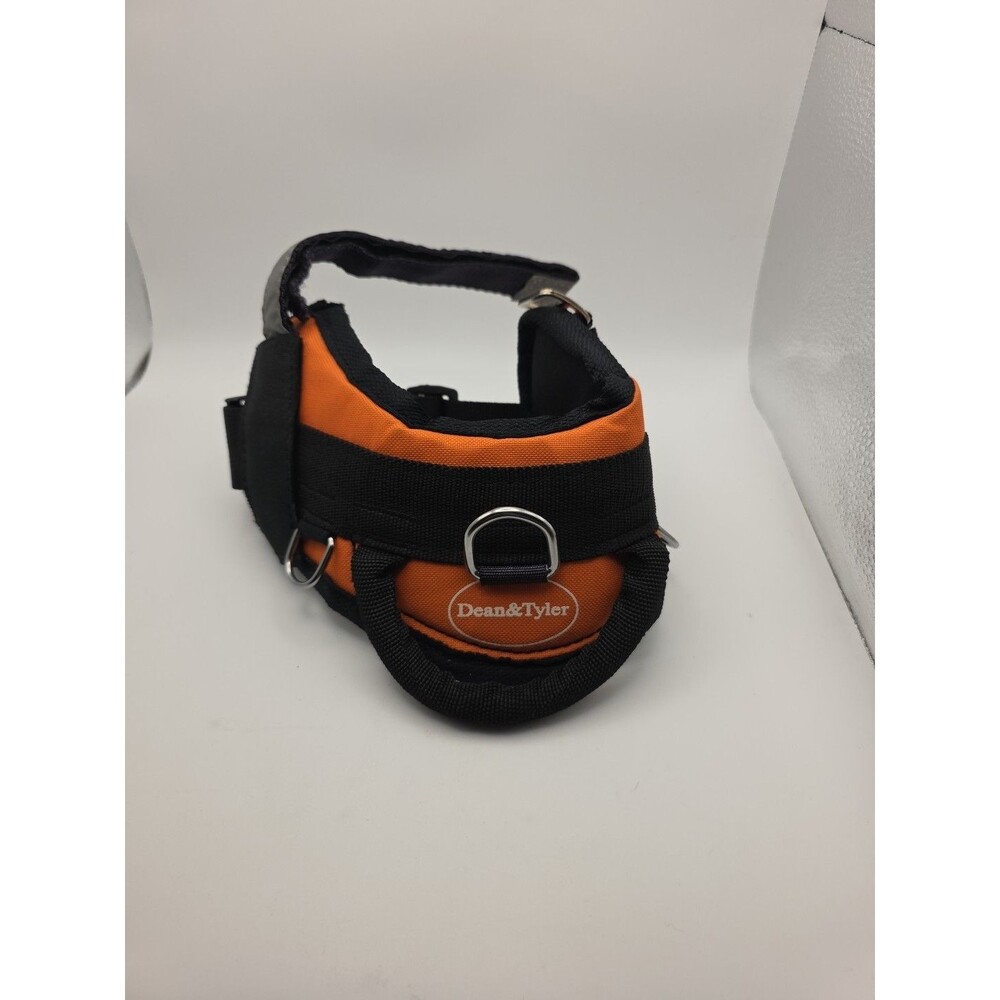 Dean & Tyler DT Fun Nylon Harness Orange, Reflective Trim with Removable Patches